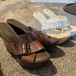 Lot of 6 pairs of wedges